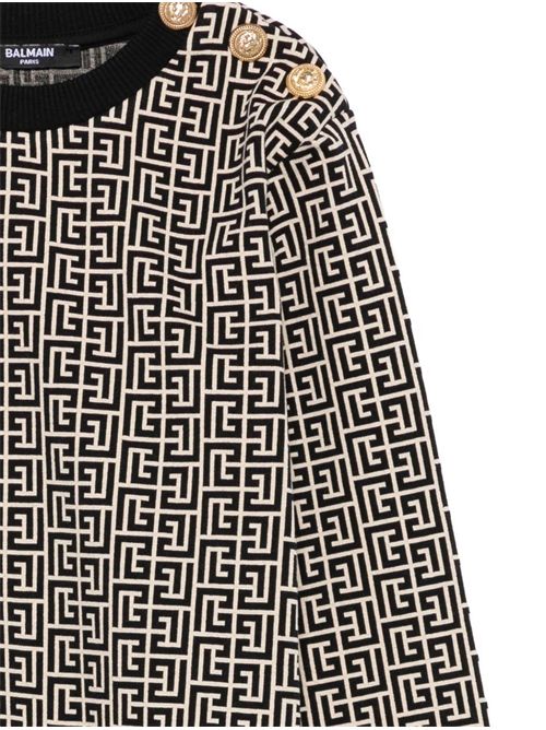 Felpa, unisex, logata. BALMAIN | BX4P00 Z2411106NE